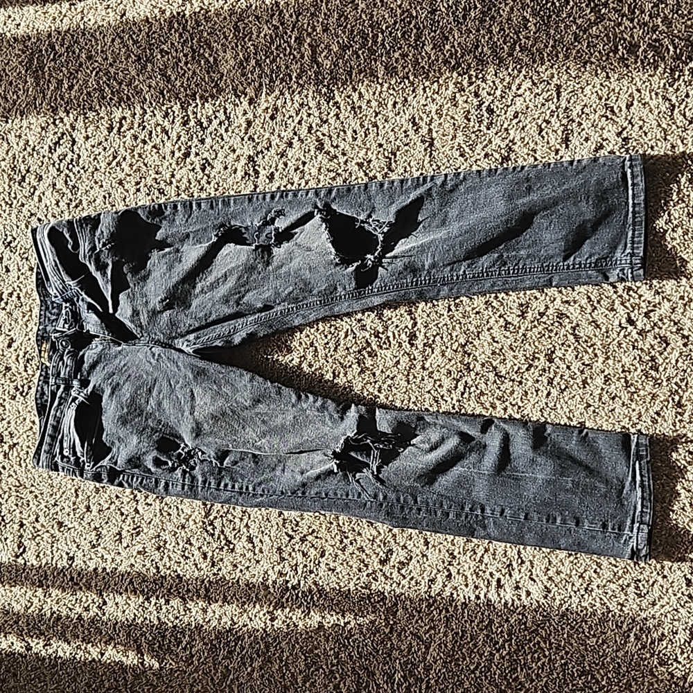 Ring of Fire black distressed jeans, size 34x30